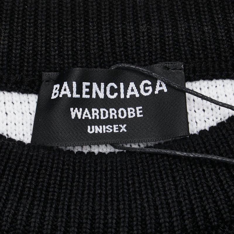 美品 バレンシアガ ロゴ セーター サイズ：S コットン レディース BALENCIAGA 【1-0174384】 BALENCIAGA（バレンシアガ） ロゴ セーター サイズ：S ブラック