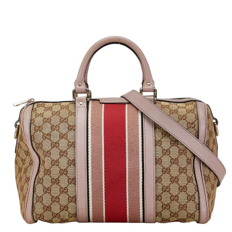 GUCCI（グッチ） GGキャンバス シェリーライン ミニボストンバッグ 