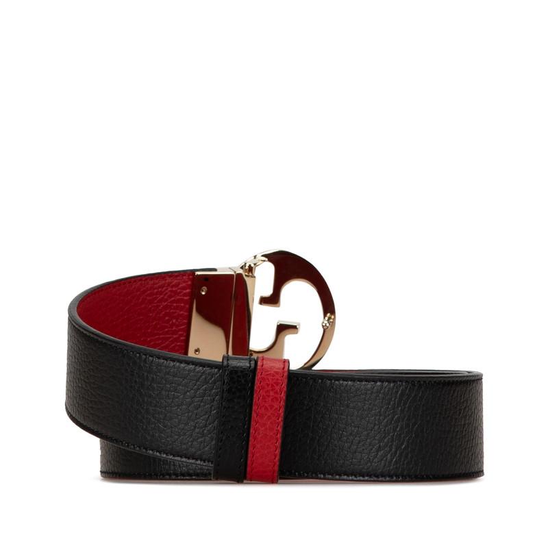 正規品】即発 GUCCIリバーシブル ベルト ブラック レッド