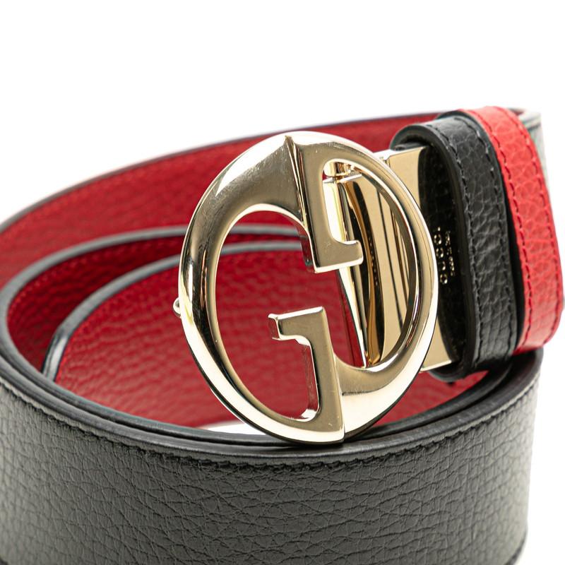 正規品】即発 GUCCIリバーシブル ベルト ブラック レッド