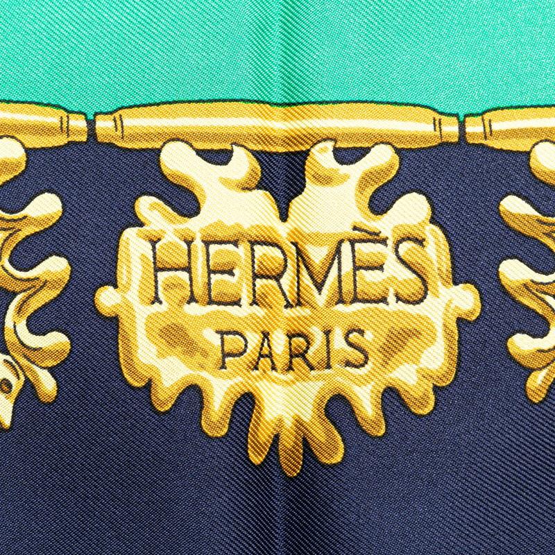 HERMES（エルメス） カレ90 LES CAVALIERS D'OR 黄金ノ騎士 スカーフ