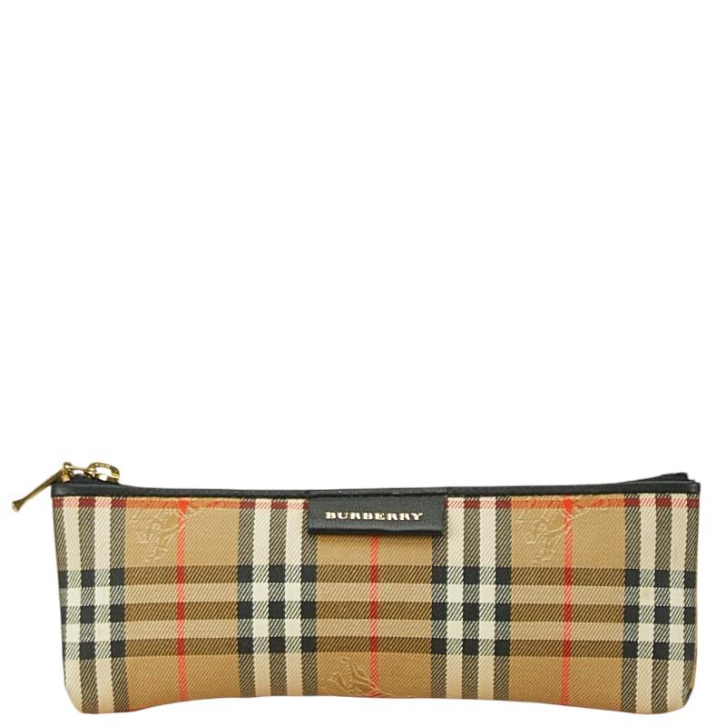 BURBERRY バーバリー ノバチェック シャドーホース ポーチ ペン BURBERRY バーバリー ノバチェック シャドーホース ポーチ ペン