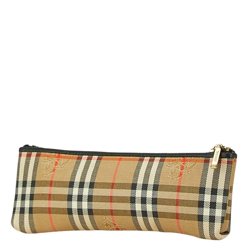 BURBERRY バーバリー ノバチェック シャドーホース ポーチ ペン BURBERRY バーバリー ノバチェック シャドーホース ポーチ ペン