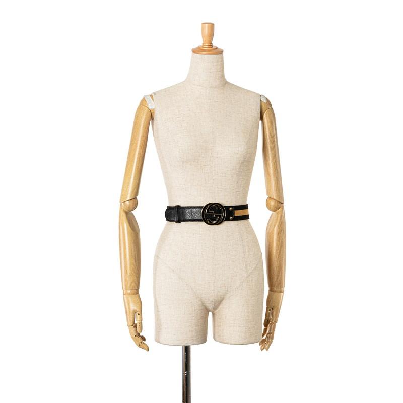 GUCCI グッチ インターロッキングG ベルト 114876 ブラック