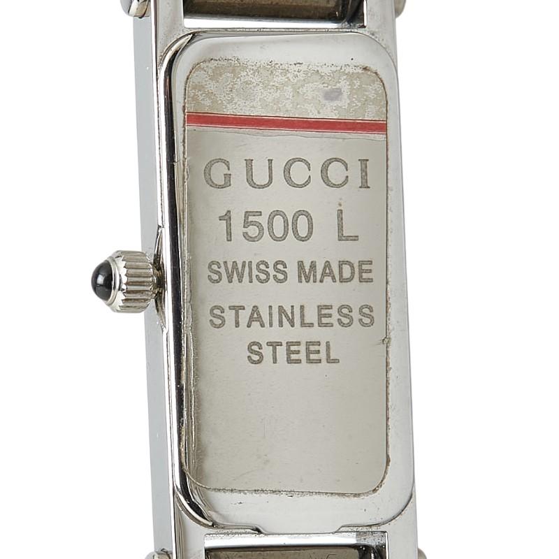 GUCCI（グッチ） 腕時計 1500L クオーツ ピンク文字盤 ステンレス