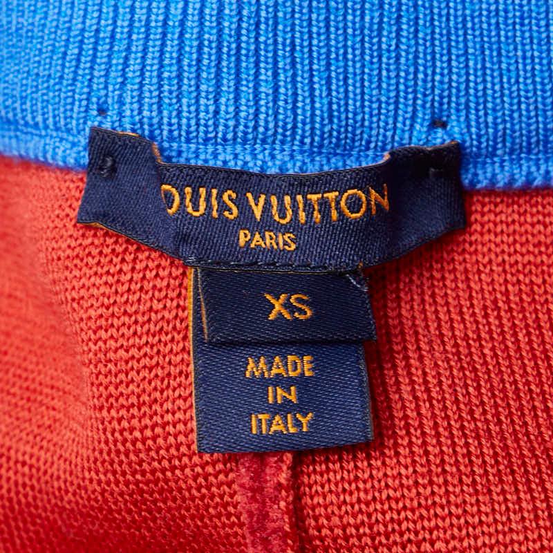 LOUIS VUITTON ルイ ヴィトン パンツ サイズ：XS レッド ブルー ウール 