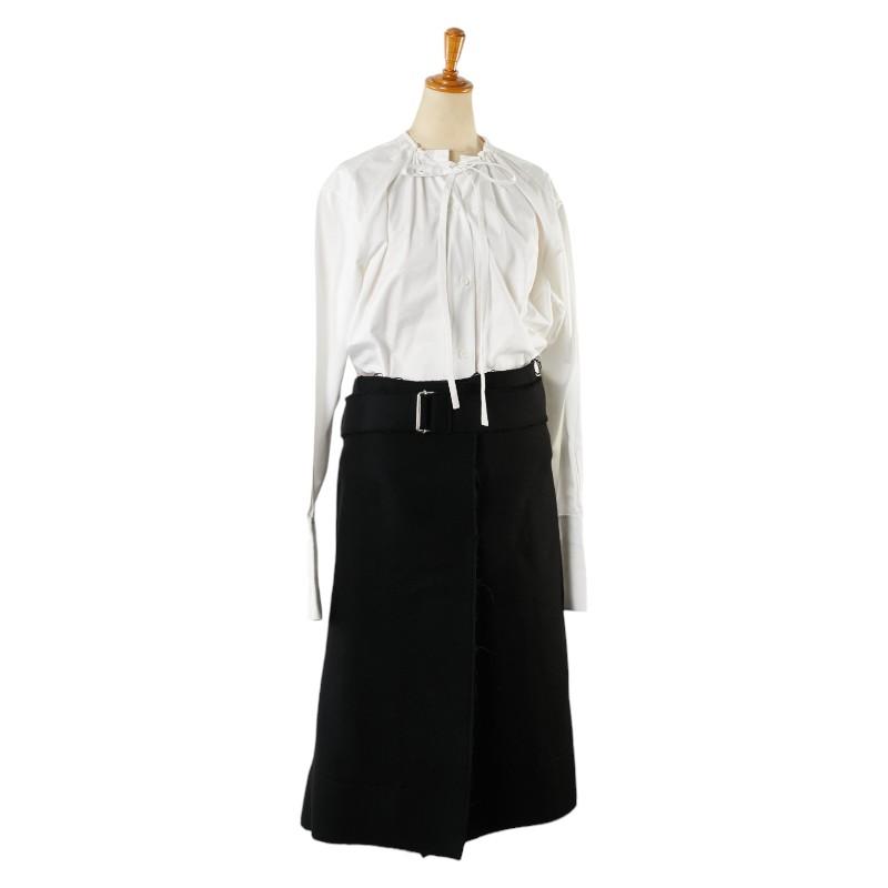 CELINE セリーヌ ワンピース サイズ:38 ブラック ホワイト コットン  