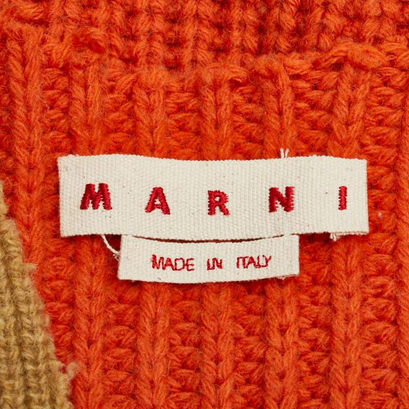 MARNI マルニ オーバーサイズ カーディガン サイズ：38 オレンジ 