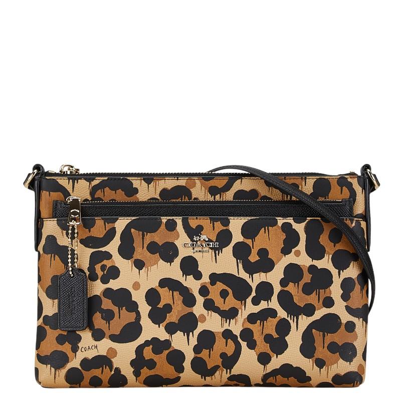 COACH（コーチ） レオパード柄 斜め掛け ショルダーバッグ 36326 