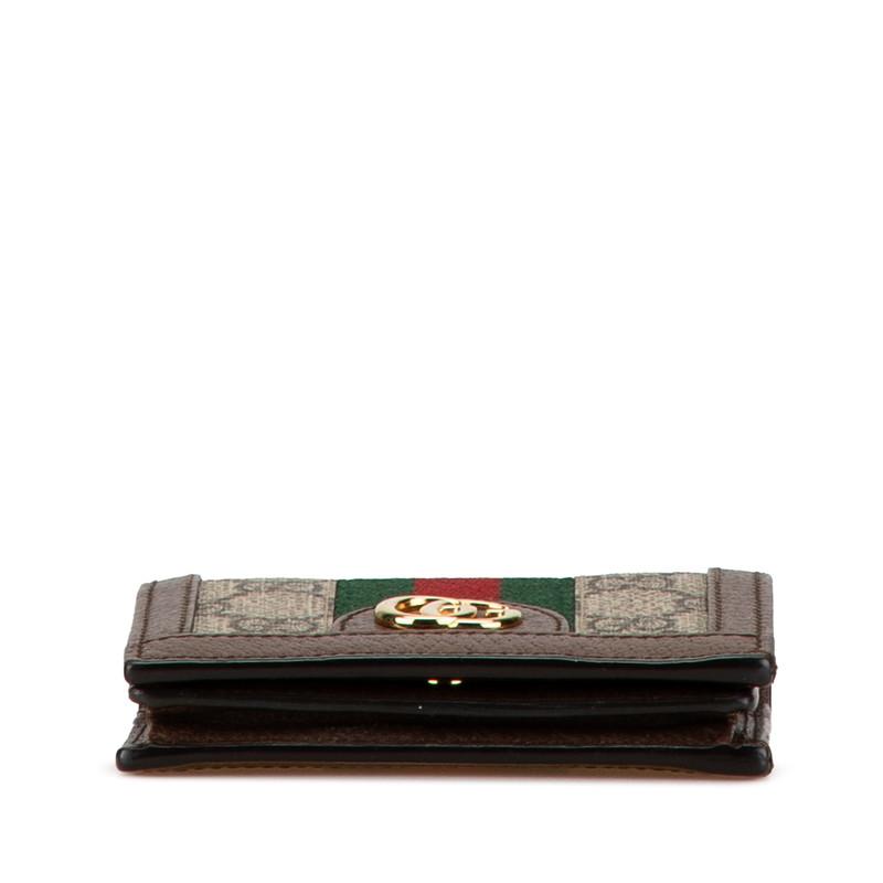グッチ 523155 PVC×レザー オフィディア GGスプリーム 二つ折り財布 GUCCI（グッチ） GGスプリーム オフィディア 二つ折り財布 523155