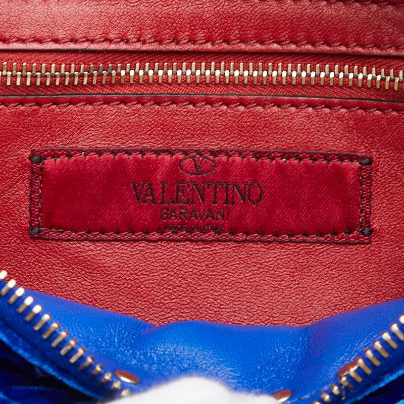 VALENTINO ロックスタッズ レザーボディバッグ　ウエストポーチ　レッド ヴァレンチノ ロックスタッズ ウエストバッグ ボディバッグ