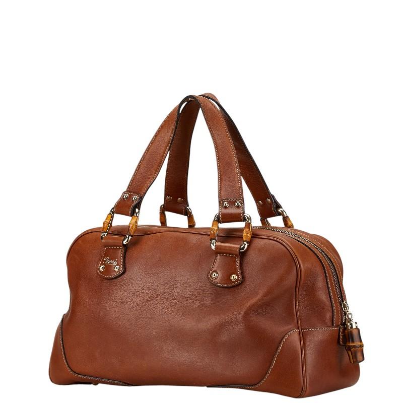 GUCCI（グッチ） バンブー ハンドバッグ ミニボストンバッグ 154377