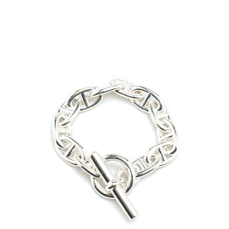 HERMESエルメスシェーヌダンクルTGM シルバー12コマ銀座店購入