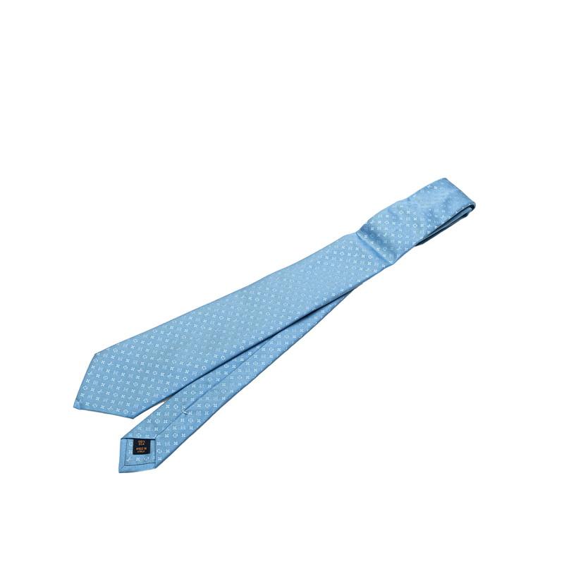 LOUIS VUITTON ネクタイ　ブルー未使用品　モノグラム　ストライプ 中古・古着通販】LOUIS VUITTON (ルイ ヴィトン) ネクタイ モノグラム
