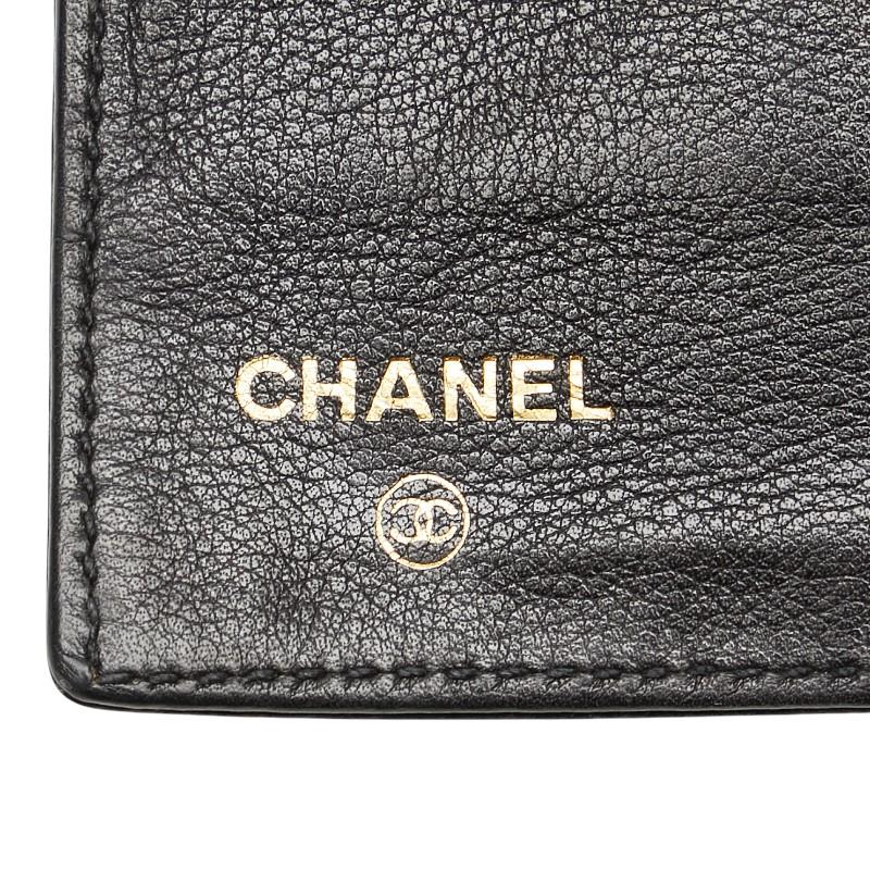 CHANEL（シャネル） ココマーク がま口 長財布 ブラック キャビア