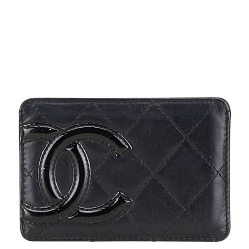 【美品】CHANEL ブラック カンボンライン 名刺入れ シャネル カードケース 名刺入れ CHANEL カンボンライン 【公式通販】