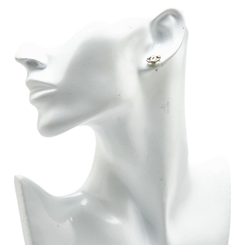 CHANEL（シャネル） ココマーク ピアス シルバー ベージュ メタル