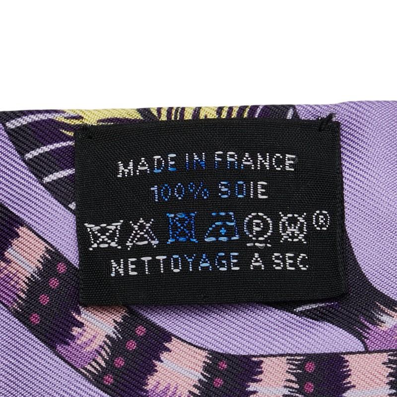HERMES エルメス ツイリー サバンナのダンス シルク スカーフ パープル HERMES（エルメス） ツイリー THE SAVANA DANCE サバンナのダンス