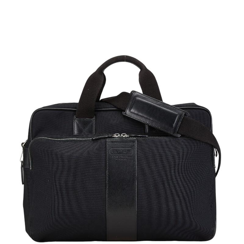 COACH◇2WAY/トートバッグ/ショルダーバッグ/ビジネスバッグ/BLK