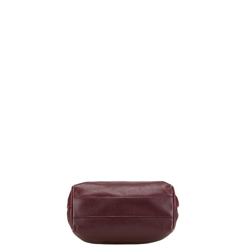 Bally（バリー） ハンドバッグ ワインレッド レザー レディース 【中古