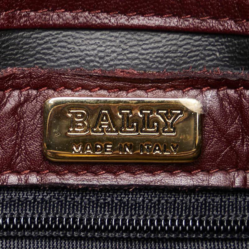 Bally（バリー） ハンドバッグ ワインレッド レザー レディース 【中古
