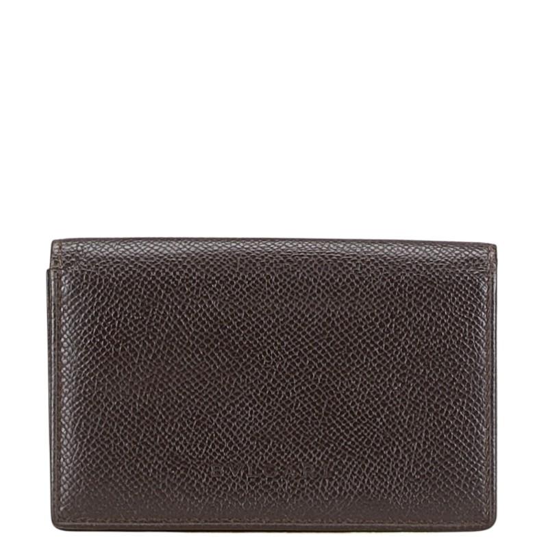 未使用⭐️ BVLGARI ブルガリ　ダークブラウン 名刺入れ　カード入れ BVLGARI ブルガリ ブルガリブルガリ名刺入れ ダークブラウン