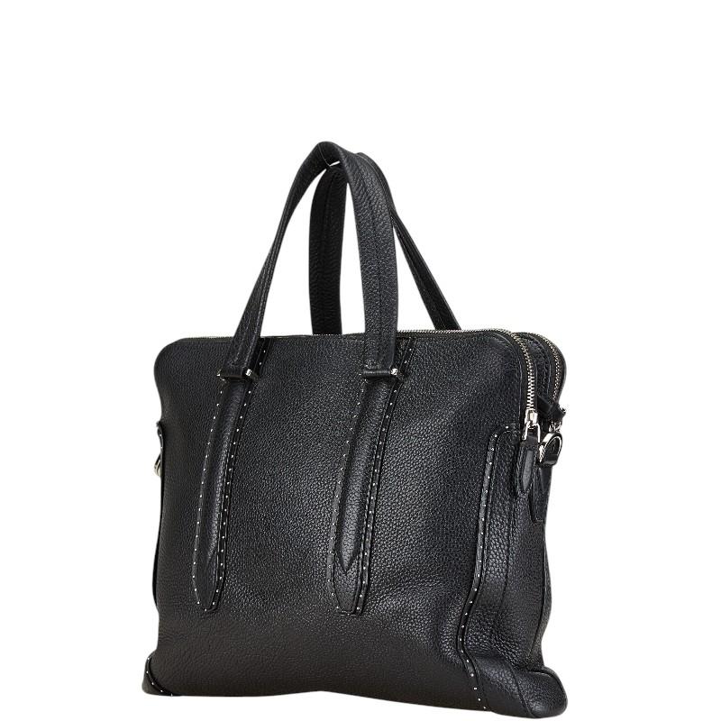 フェラガモ ショルダーバッグ ハンド 2way ビジネス スタッズ 黒 サルヴァトーレフェラガモ スタッズ ビジネスバッグ ショルダー