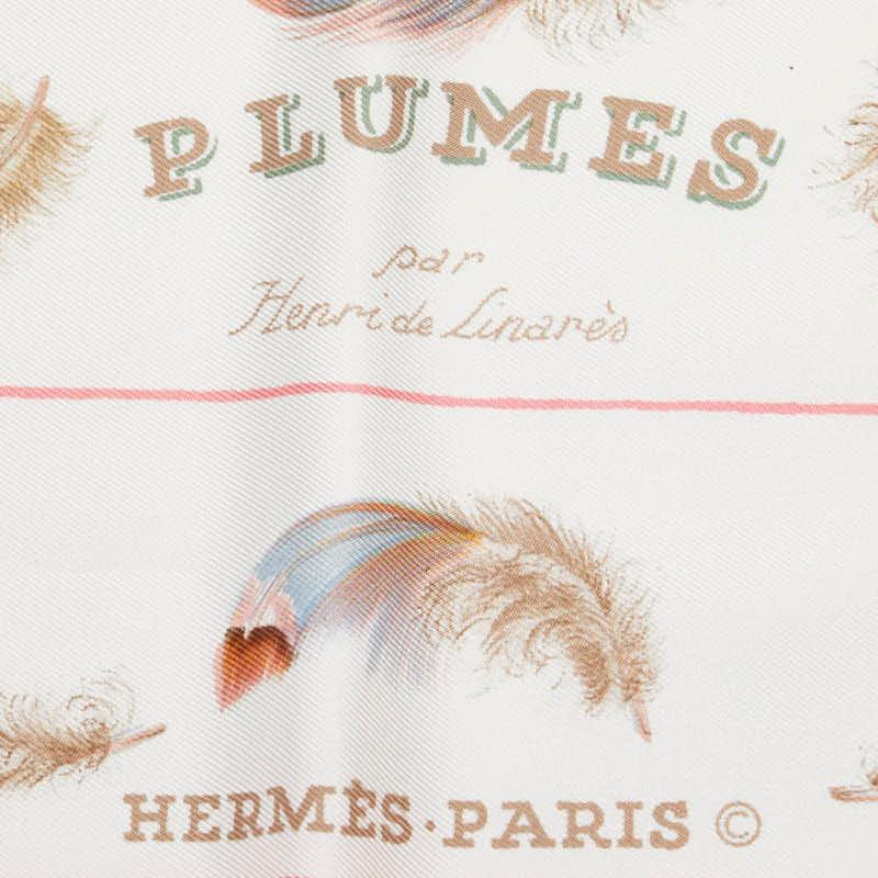ヴィンテージHERMES カレ90 「PLUMES（プリュムス / 羽根