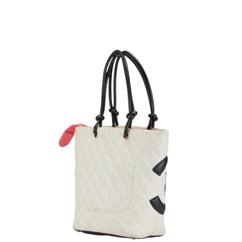 CHANEL（シャネル） カンボンライン ココマーク トートバッグ ホワイト