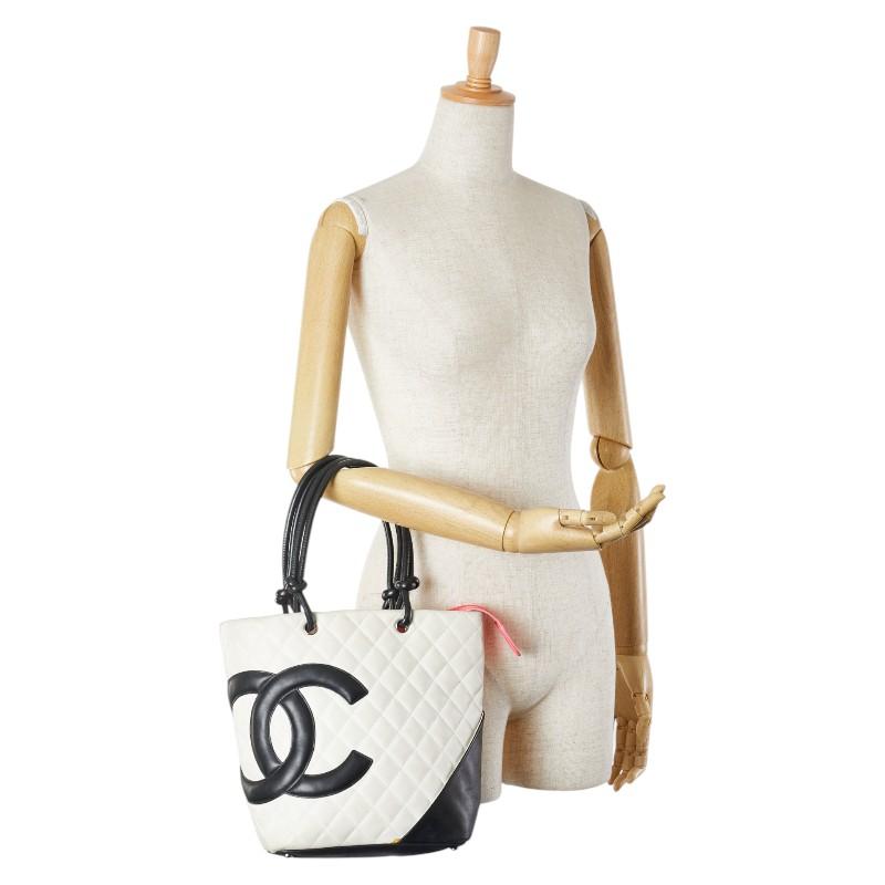 CHANEL（シャネル） カンボンライン ココマーク トートバッグ ホワイト