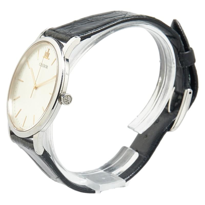 SEIKO セイコー クレドール 腕時計 8J81-0AJ0 クオーツ ホワイト文字盤 