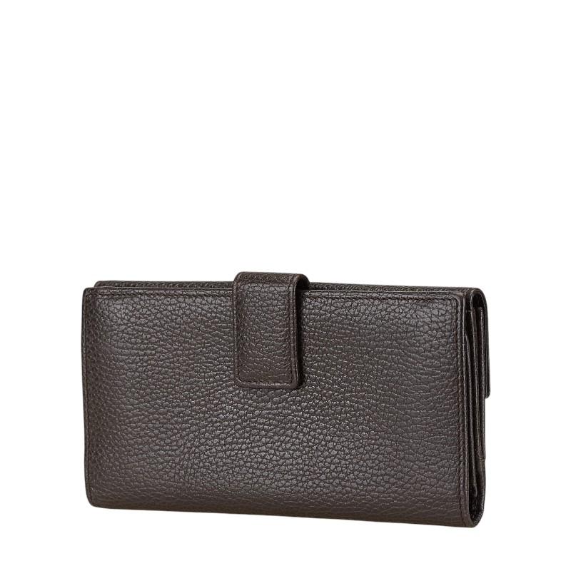 GUCCI（グッチ） 二つ折り財布 231835 ブラウン レザー レディース
