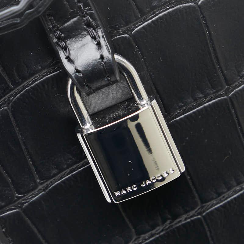 【美品】マークジェイコブス ハンドバッグ レザー がま口 ブラック チェーン MARC JACOBS Marc Jacobs マークジェイコブス ザ パテント