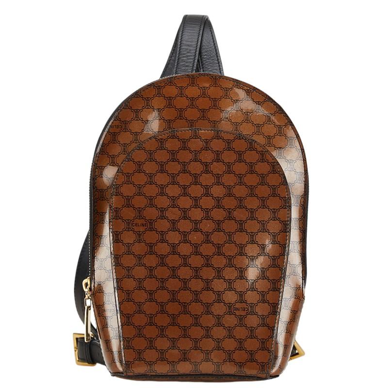 CELINE セリーヌ マカダム リュック バックパック ブラウン CELINE セリーヌ マカダム リュック バックパック ブラウン