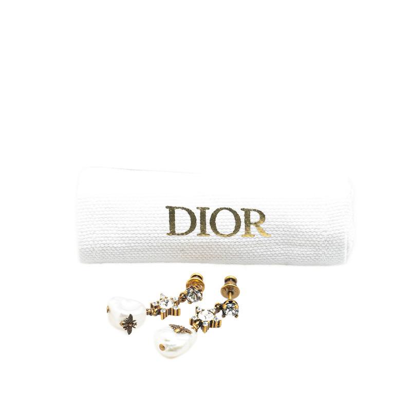 ディオール 蜂 ビー 星 スター モチーフ ラインストーン ピアス