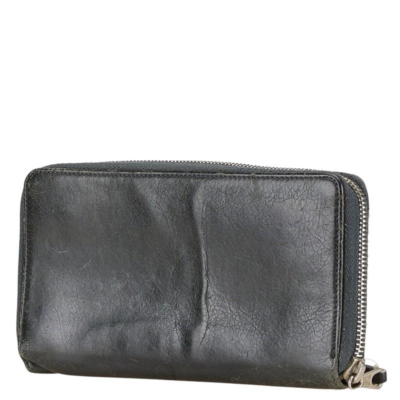 BALENCIAGA バレンシアガ 長財布 レザー ブラック BALENCIAGA - バレンシアガ／BALENCIAGA 長財布 財布 ウォレット