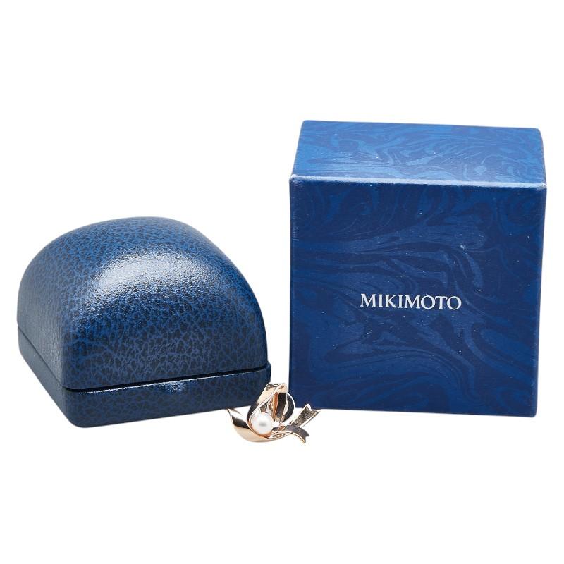 MIKIMOTO（ミキモト） K18PG ピンクゴールド アコヤパール6mm リボン