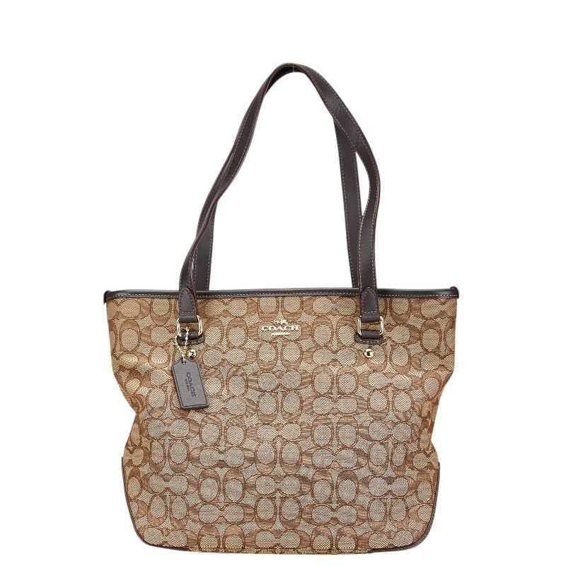 【美品】COACHコーチ トートバッグ F58282 シグネチャー ハンドバッグ COACH コーチ シグネチャー ハンドバッグ トートバッグ F58282