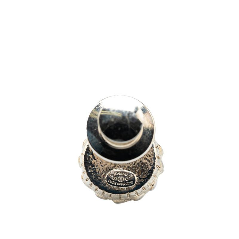 CHANEL（シャネル） ココマーク ラインストーン タイピン シルバー