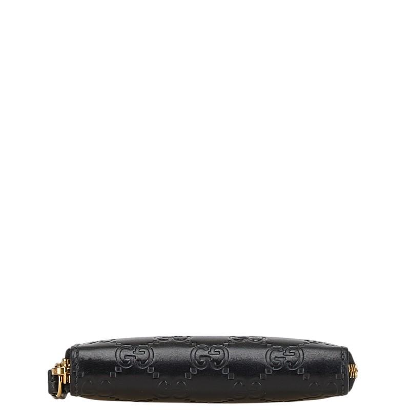 グッチ グッチシマ コインケース 447939 493075 ブラック レザー