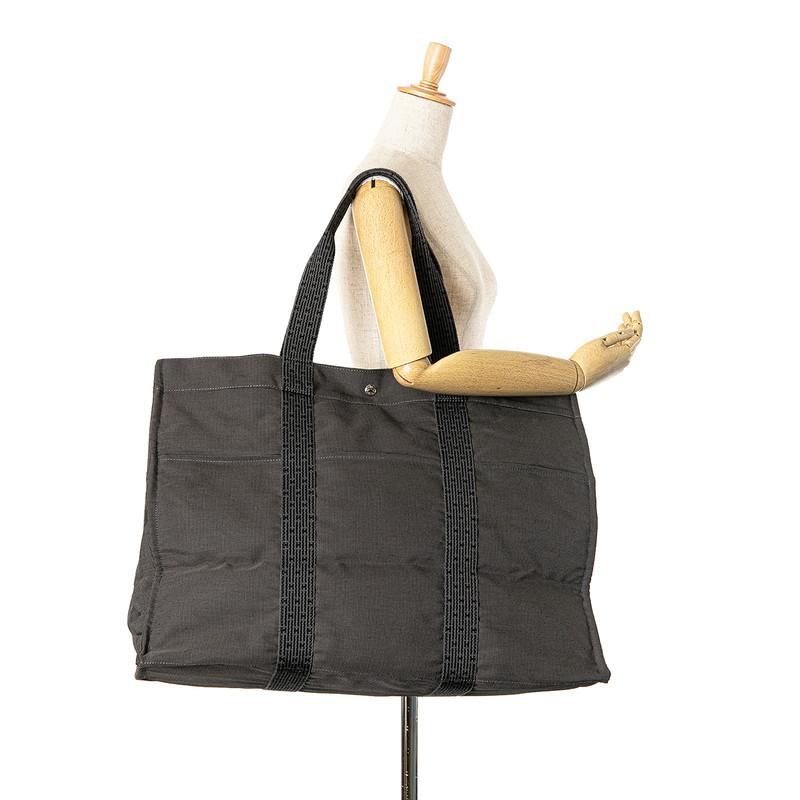 HERMES（エルメス） エールライン TGM トートバッグ グレー キャンバス