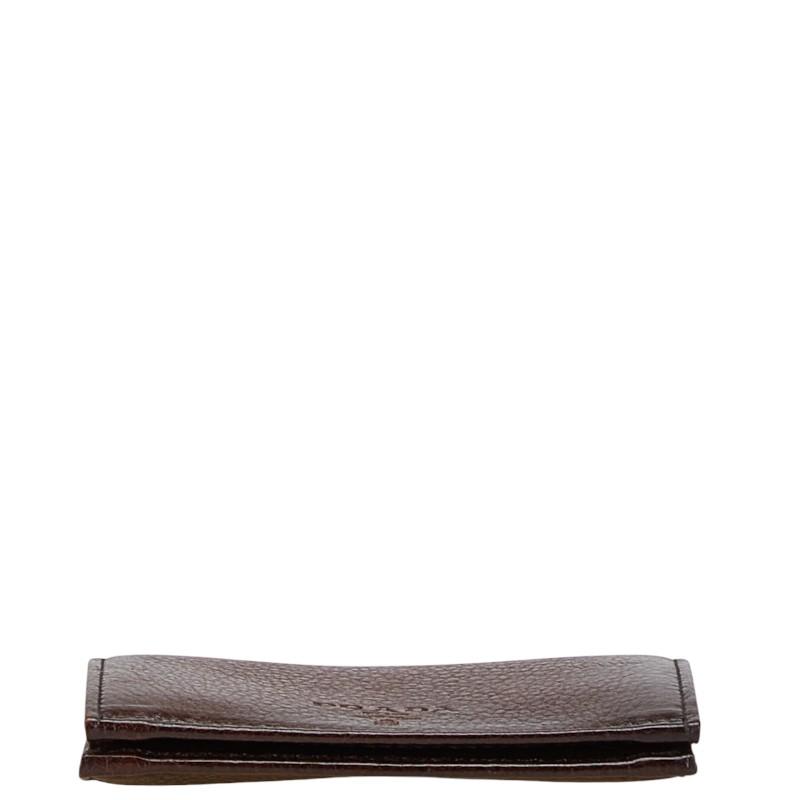 PRADA（プラダ） カードケース 名刺入れ 2M0945 ブラウン レザー