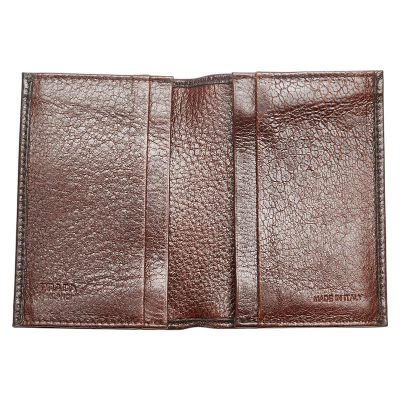 PRADA（プラダ） カードケース 名刺入れ 2M0945 ブラウン レザー