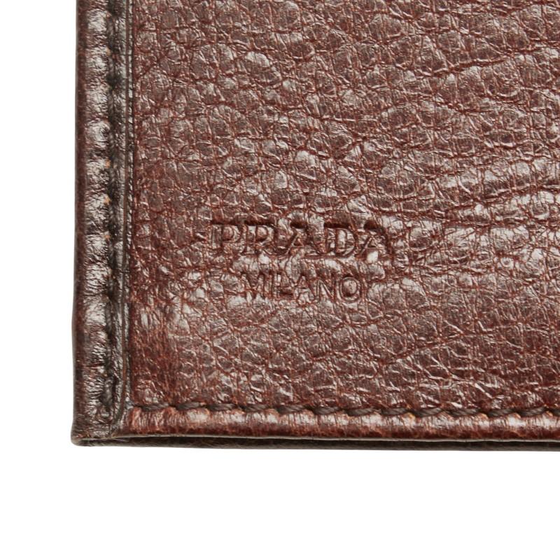 PRADA（プラダ） カードケース 名刺入れ 2M0945 ブラウン レザー