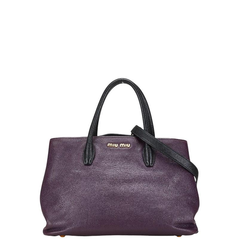 miu miu（ミュウミュウ） トートバッグ ショルダーバッグ 2WAY