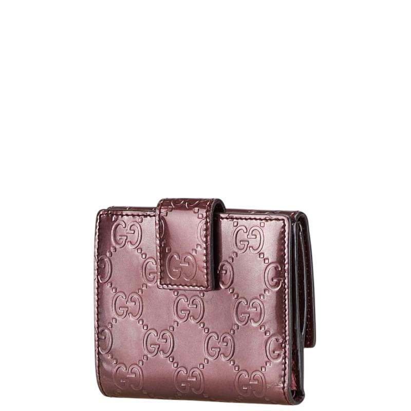 GUCCI グッチ グッチシマ ハート 二つ折り財布 299924 ワイン