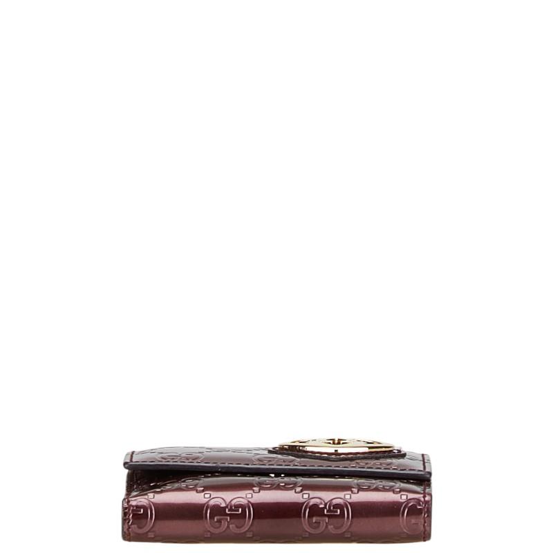 GUCCI（グッチ） グッチシマ ハート 二つ折り財布 299924 ワインレッド