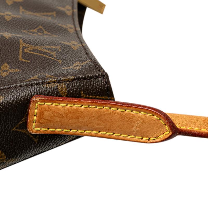 ルイ・ヴィトン LOUIS VUITTON ルーピングMM M51146 ブラウン PVC レディース ショルダーバッグ LOUIS VUITTON - ルイ・ヴィトン LOUIS VUITTON ルーピングMM M51146