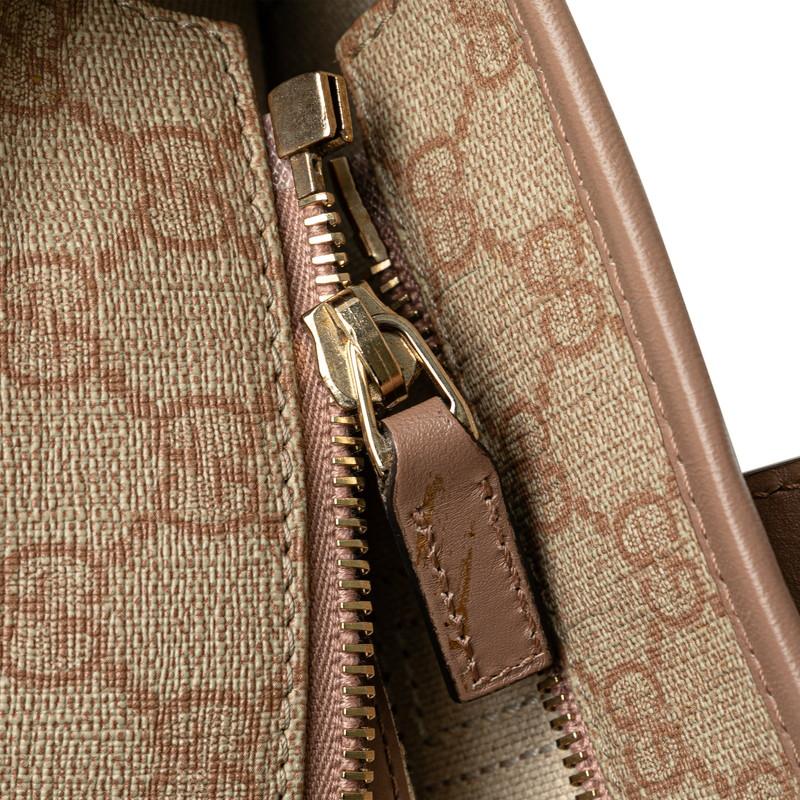 グッチ GGスプリーム ハンドバッグ トートバッグ 211138 ベージュ ピンク PVC レザー レディース GUCCI 【中古】 GUCCI（グッチ） GGスプリーム トートバッグ 211138 ピンク ベージュ