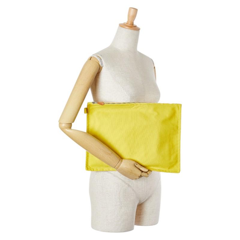 HERMES（エルメス） ボラボラ ポーチ3点セット イエロー コットン